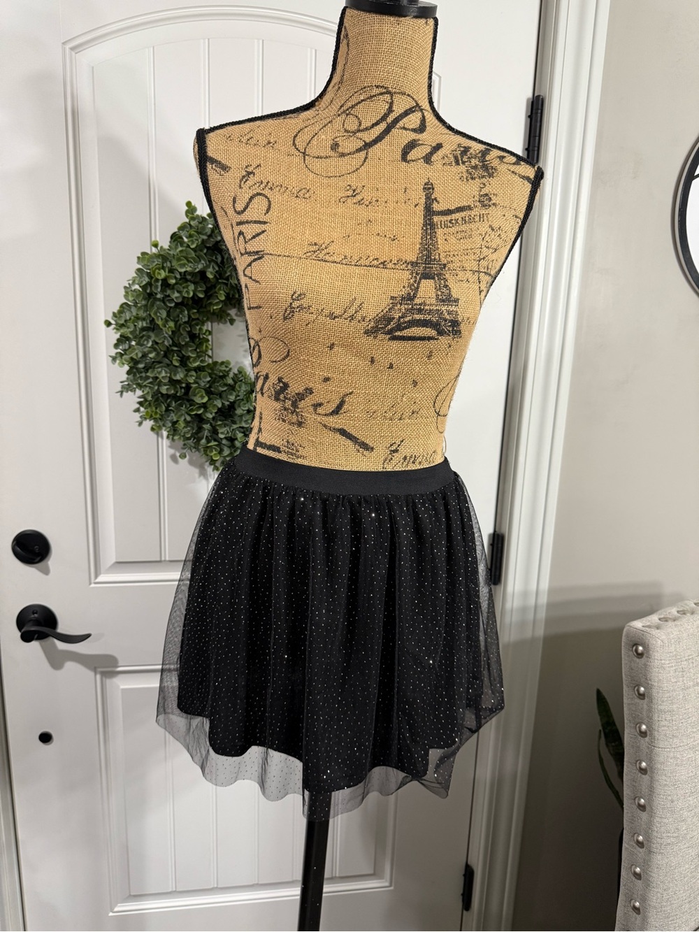 Black Sparkle Tulle Skirt - girls Skirt
